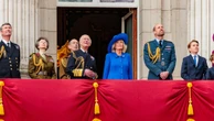 King Charles watches VE Day parade in London