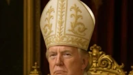 Donald Trump shares image of himself as the Pope