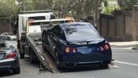 Police impound Nissan GT-R after near 190km/h motorway blast