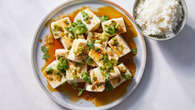 Silken tofu with spicy soy dressing