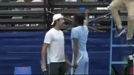 Aussie tennis player’s in HEATED clash with rival