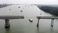 Two killed after barge crashes into bridge in China