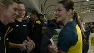 Olympic medallists touch down on home soil