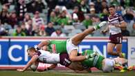 Manly crush Raiders' finals hopes in thumping win