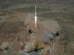 Spacecraft with Russians and American blasts off to ISS