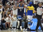 T'wolves tie playoff series with Curry-less Warriors