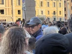 Massive star spotted among faithful as crowd cheers Pope Leo