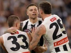 Jamie Elliott kicks six goals as Pies down Dockers