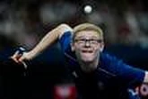 Félix Lebrun, accrocheur, et Simon Gauzy, brillant, qualifiés pour les 8es de finale des Mondiaux de tennis de table