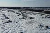 Dans l’hiver de Sibérie, des étranges bosses de neige apparaissent après le dégel accéléré du pergélisol
