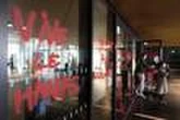 Graffitis pro-Hamas sur l’entrée du bâtiment de Sciences Po Strasbourg, l’établissement porte plainte