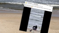 Na plaży w Stegnie były parawany, teraz czas na... łóżka. "Ale bym sobie poleżała"