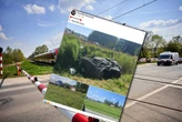 Wypadek na przejeździe kolejowym w Radziszowie. Pociąg zderzył się z samochodem