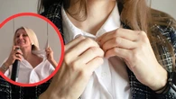 WziÄĹa lakier od wĹosĂłw i spryskaĹa koszulÄ. "Genialny" trik rozwiÄzuje czÄsty problem