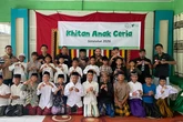 Ratusan Anak dan Mualaf di Daerah Terpencil Ikut Sunat Gratis