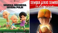 Upin Ipin dan BoBoiBoy Doakan Indonesia Cepat Sembuh, Susanti Sampai Nangis