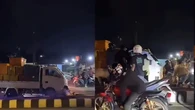 Mobil Pengangkut Ikan Diduga Tak Sengaja Tabrak Kerumunan Balap Liar di Lampung, Sopir Dia...