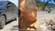 Camat di Bandar Lampung Bantah Larang Wartawan dan Selebgram Rekam Jalan Rusak