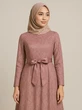 7 Gamis Brokat Princess dengan Detail Pita Manis, Tampil Anggun Seperti Putri