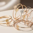 7 Model Gelang Bangle Tipis dengan Aksen Bunga, Sentuhan Klasik yang Tetap Kekinian