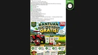 Cek Fakta: Tidak Benar Link Pendaftaran Bantuan Traktor Gratis dari Pemerintah