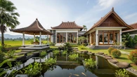 10 Rumah Desa Kombinasi Modern Jawa dengan Pendopo Minimalis dan Kolam Ikan
