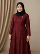 7 Gamis Brokat Warna Bold yang Tetap Classy untuk Ibu-ibu agar Tampak Lebih Muda di 2025