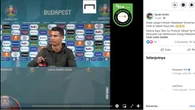 Cek Fakta: Tidak Benar Cristiano Ronaldo Geser Botol Coca Cola karena Produk Yahudi
