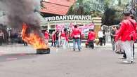 Kecam Pemangkasan Anggaran Pendidikan, Mahasiswa di Banyuwangi Lakukan Aksi Unjuk Rasa