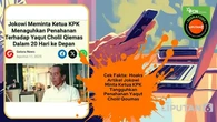 Cek Fakta: Hoaks Artikel Jokowi Minta Ketua KPK Tangguhkan Penahanan Yaqut Cholil Qoumas