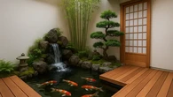 7 Gambar Kolam Ikan di Sudut Rumah Minimalis, Menambah Kesan Natural di 2025