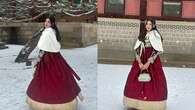 7 Potret Lea Ciarachel Liburan Ke Korea Selatan, Tampil Menawan Pakai Hanbok