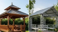 Gazebo Kayu atau Baja Ringan? Ini Perbandingan Lengkapnya agar Tidak Salah Pilih