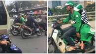 6 Potret Penumpang Ojek Online Peluk Driver karena Ketiduran Ini Bikin Tepuk Jidat