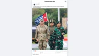 Cek Fakta: Hoaks Foto Militer Amerika dan Indonesia Kibarkan Bendera Bintang Kejora