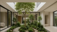 8 Model Rumah Minimalis Mewah dengan Inner Garden, Desain Ini Bikin Healing Tak Perlu Jauh...