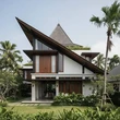 15 Inspirasi Desain Rumah Sempit Atap Miring ke Belakang Tren 2025, Modern & Fungsiona...