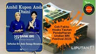 Cek Fakta: Hoaks Tautan Pendaftaran Undian BRI Festival 2025