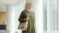 5 Outfit Minimalis Gamis untuk ke Kantor dan Acara Santai, Panduan Fast-Styling untuk Musl...