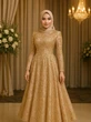 14 Ide Outfit Pesta Muslimah dengan Aksen Bordir Elegan dan Glamor