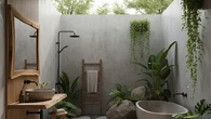 8 Inspirasi Kamar Mandi Konsep Alam 2025, Tren Desain Natural yang Bikin Rileks