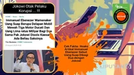 Cek Fakta: Hoaks Artikel Immanuel Ebenezer Sebut Uang Suap Dibagi Dua dengan Jokowi