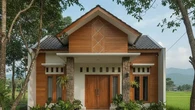 9 Model Rumah Sederhana Tapi Mewah dengan Pagar Kayu 2025 yang Cocok untuk Tinggal di Desa