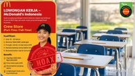 Cek Fakta: Hoaks Pengumuman Lowongan Kerja Kru McDonald's Indonesia