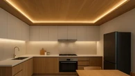 7 Model Plafon PVC Dapur dengan Lampu LED Tersembunyi, Bikin Ruangan Lebih Elegan dan Mode...