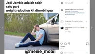 Meme Otomotif: Modifikasi Weight Reduction ala Anak Jomblo