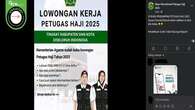 Cek Fakta: Hoaks Poster Lowongan Kerja Petugas Haji 2025