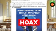 Awas Hoaks Pendaftaran Guru Sekolah Rakyat 2025, Kenali Ragam Faktanya