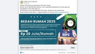 Ragam Hoaks soal Bantuan Rumah Subsidi, Simak Faktanya