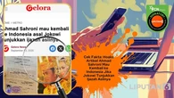 Cek Fakta: Hoaks Artikel Ahmad Sahroni Mau Kembali ke Indonesia Jika Jokowi Tunjukkan Ijaz...